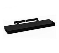 Innoteck Black High Gloss Floating Shelf Rectangular 80Cm Modern Wall Mounted Shelf