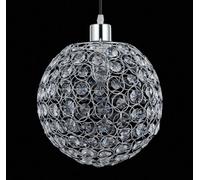Innoteck Compact Acrylic Spherical Pendant Lampshade - Chrome