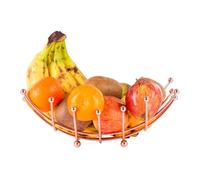 Innoteck Copper Fruit Bowl Nest Shape - Wire Basket - Storage for Fruit, Vegetables, Snacks, and More - Decorative Centerpiece for Kitchen, Table Countertop, and Pantry