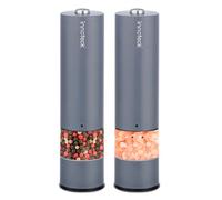 Innoteck Essentials Stainless Steel Electric Salt & Pepper Mill Set - Grey