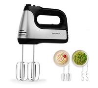 Innoteck Electric Whisk Hand Mixer 400W, 5 Speeds & Turbo for Cake Baking | 2 Beaters, 2 Dough Hooks, Splash Control & Dishwasher-Safe Parts