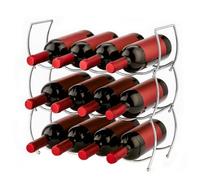 Innoteck Essentials 3 Tier Chrome Stackable Wine Rack.