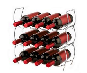 Innoteck Essentials 3 Tier Chrome Stackable Wine Rack.