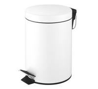 Innoteck Essentials 3L Matt White Bathroom Pedal Bin With Removable Inner Bucket