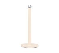 Innoteck Essentials Kitchen Paper Towel Holder - Stainless Steel Cream Colour Coated Paper Stand - Towel Roll Organiser - Pole Holder for Countertop
