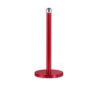 Innoteck Essentials Kitchen Paper Towel Holder - Free-Standing, Stable Base, Stainless Steel - Modern Round Design - Vertical Paper Hand Towel Holder for Home, Kitchen, Bathroom, & Office - Red