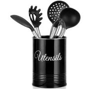Innoteck Essentials Metal Utensil Crock Holder - Black.