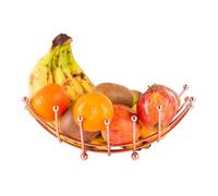 Innoteck Copper Fruit Bowl Nest Shape - Wire Basket - Storage for Fruit, Vegetables, Snacks, and More - Decorative Centerpiece for Kitchen, Table Countertop, and Pantry
