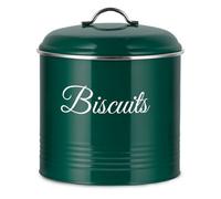 Innoteck Essentials Round Biscuit Tin With Air-Tight Lid- Green.
