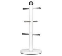 Innoteck Essentials Stainless Steel Mug Tree(6 Cup Holder) - Matt White., White