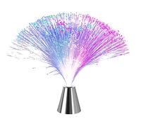 Innoteck Fiber Optic Lamp - Changing Colour Rotating Led Fiber Optic Desk Lamp - Colour Changing Battery-operated Lamp - For Childrens Bedroom, Night Light, And Perfect Home Decoration, Multi