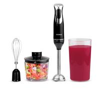 Innoteck Kitchen Pro 3 In 1 2 Speeds Multi-functional Hand Blender With 500Ml Chopping Bowl, Whisk And Measuring Cup, 600Wbrand, Black