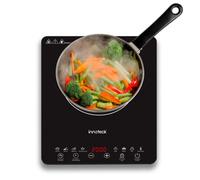 Innoteck Kitchen Pro Single Digital Induction Hob -8 Pre-sets, Adjustable Temp & Timer, Child Safe Lock, 2000W, Black