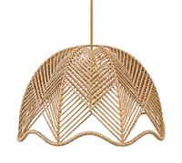 Innoteck Lamp Shade for Ceiling Lights, Woven Pendant Light Shade, Natural