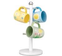 Innoteck Essentials Stainless Steel Mug Tree(6 Cup Holder) - Matt White., White