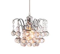 Innoteck Faceted Oriel Pendant Light Shade - Clear, Chrome, Clear