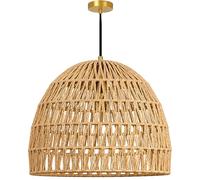 Innoteck Paper Lamp Shade for Ceiling Lights, Woven Dome Lampshade, Natural