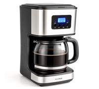 Innoteck Programmable Filter Coffee Machine 1.5L - Drip Coffee Maker with Timer, 900W Fast Brewing, 40-Min Keep Warm, Anti-Drip System, Reusable Filter & Glass Carafe, for Instant Coffee, Espresso