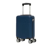 Innoteck Underseat Cabin Suitcase 40x25x20, Ryanair Approved 20L Hard Shell Carry-On with 4×360° Wheels, Telescopic Handle, Weather-Resistant Design & 3-Digit Secure Combo Lock, Blue