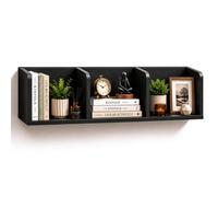 Innoteck Universal Floating Wall Shelf Or 3 Tier Freestanding Dsiplay Stand 75Cm Black