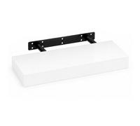 Innoteck White High Gloss Floating Shelf Rectangular 40Cm Modern Wall Mounted Shelf