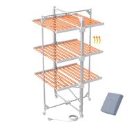 Innotic Heated Clothes Airer，330W Electric Clothes Drying Rack, indoor Clothes Dryer， Energy Saving Rustproof Aluminium Drying Rack (Large)