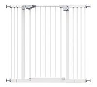 InnoTruth Dog Gate for Stairs, 29-39.6" Width Baby Gate for Doorways, 36" Tall One Hand Opening with Auto Close Pet Gate for The House, White