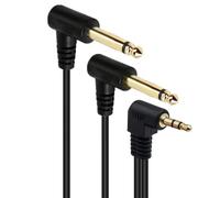 innov8 3.5mm 1/8" TRS to 2 x 6.35mm 1/4" TS Mono Y Cable Splitter Cable 0.3m