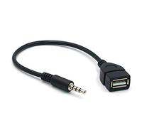innov8 3.5mm Male AUX Audio Plug Jack to USB 2.0 A Female OTG Adapter Cable Car Mp3 Player Converter - 0.2m