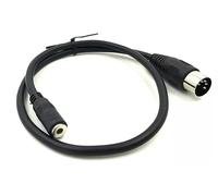 innov8 5-Pin DIN Male to 3.5mm Female Stereo Jack Input Cable for CD Player, VCR, DVD