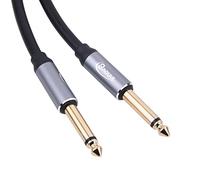 INNOV8 6.35mm to 6.35mm Guitar Cable, 1/4 inch to 1/4 inch TS Jack to Jack Mono Audio Speaker Instrument Lead Compatible with Acoustic Electric Guitar,Amplifier,Mixer,Effects Pedal,Bass Drums - 3m