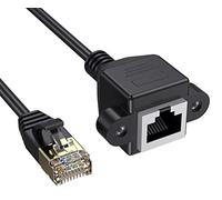 innov8 Cat 8 SuperSpeed 40 Gbps RJ45 Ethernet Network Extension Cable Male to Female Panel Mount (0.3m)