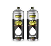 INNOV8 COATINGS Multi Surface Spray Paint - 2 x 400ml - Indoor & Outdoor Use - No Primer or Top Coat Needed - Anti Corrosive, UV Resistant & Fast Drying - Matt Finish - Chalk WHITE
