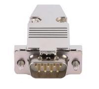 innov8 DB9 Male Connector with Metal Housing - RS232 Serial Adapter with Solid Gold-Plated Pins for Industrial and DIY Projects