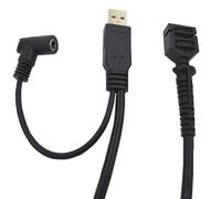 innov8 Dual 14Pin IDC Female and DC 5.5x2.1mm Female to USB A Male Scanner Cable for Verifone VX805 VX820