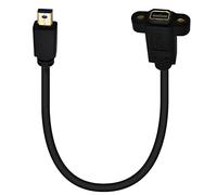 innov8 Mini DisplayPort 1.4 8K Male to Female Panel Mount Extension Cable - 0.3m (Straight)