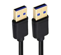 innov8 USB 3.0 A Male to A Male Cable | Gold-Plated SuperSpeed Data Transfer Cord for Hard Drives, Enclosures & Docking Stations (0.3m)