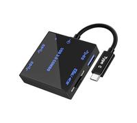 innov8 USB 3.0 Hub Docking Station, Portable Type-C Adapter with 5Gbps Data Transfer, USB-A, SD/TF Card Reader & DC-IN Ports, Luminous Design