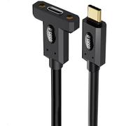 innov8 USB 5.0 Type-C Male to Female Panel Mount Cable - 80Gbps Data, 240W PD Charging, 16K/Dual 8K Display - Thunderbolt 5/4/3 & USB4 (1m)