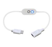innov8 USB-C Male to Female LED Strip Touch Dimmer On/Off Switch Controller - White