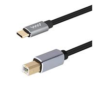 innov8 USB Type C to USB 2.0 Type B Male MIDI Interface Printer Scanner Cable 1m
