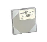Innova 15 x 15 cm Square Mirror Tiles with Self Adhesive Pads, Pack of 8