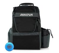 Innova Disc Golf Innova Adventure Pack Backpack 2023 - Holds 25 Discs - Includes Innova Mini, Disc Golf Bag (Grey)