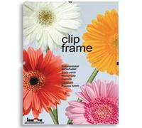 Innova Editions Glass Frame for 20x25cm/10x8 inch Picture or Poster with Clips and White Edged Backing Board