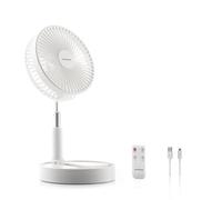 InnovaGoods 3 in 1 Foldable Rechargeable Fan Fandle Ø7,7'' 7200 mAh, Weiß