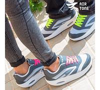 InnovaGoods Air Tone Toning Sneakers Unisex Adult White Grey