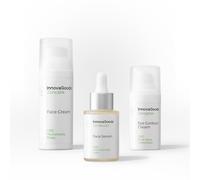 InnovaGoods® CBD Face Care Set x1 Facial Serum, x1 Eye Contour, x1 Moisturizing Face Cream Brightens, Nourishes & Moisturizes - Soothing & Soothing Properties for Sensitive Skin