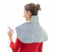 InnovaGoods Electric Blanket for Neck and Shoulders, Dry and Wet Heating Blanket for Back, Neck, Shoulders, Electric Blanket with Control Control, Relief, Rest, Relaxation.