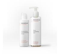 InnovaGoods® Facial Care Set with Kombucha, x1 Facial Cleansing Gel Strengthens and Soothes Skin, x1 Facial Toner Balances Skin PH, Purifies Skin and Hydrates, for All Skin Types