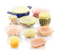 InnovaGoods Lidyc Reusable and Adjustable Kitchen Lids, Set of 10, Multi-Colour